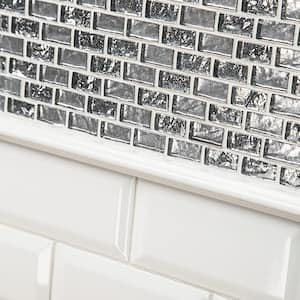 Allegro White Bevel 3 in. x 6 in. Subway Glossy Ceramic Wall Tile (0.125 sq. ft. /Each)