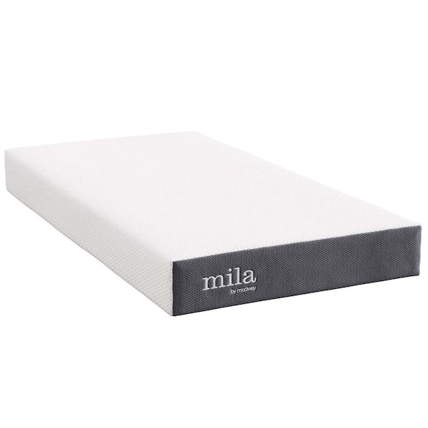 MODWAY Mila 8 in. Firm Memory Foam Tight Top Twin Mattress