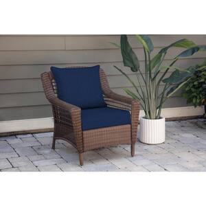 Oak Cliff 24 x 24 Sunbrella Spectrum Indigo Deep Seating Outdoor Lounge Chair Cushion