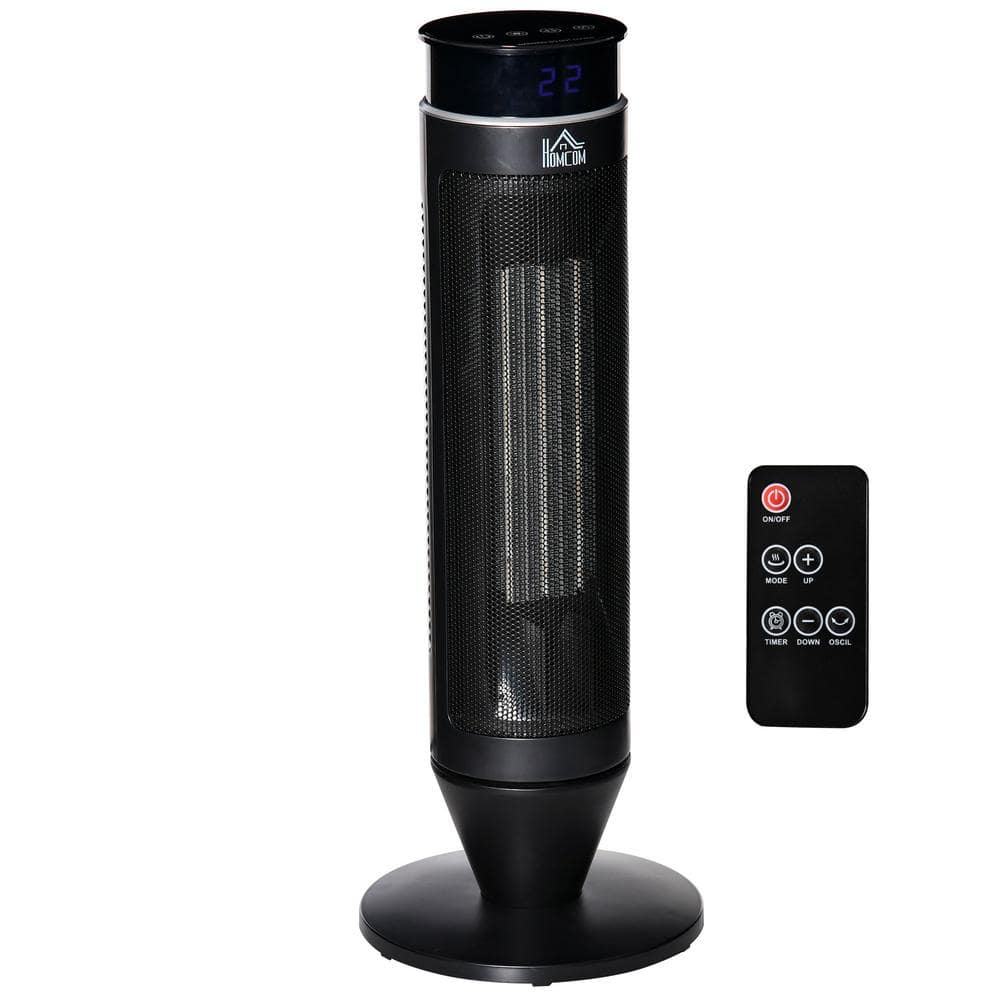 21 in. Indoor Tower Ceramic Electric Space Heater with Remote Control, Thre