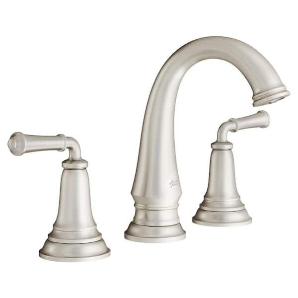 American Standard Delancey 8 in. Widespread 2-Handle Bathroom Faucet with Pop-Up Drain in Brushed Nickel