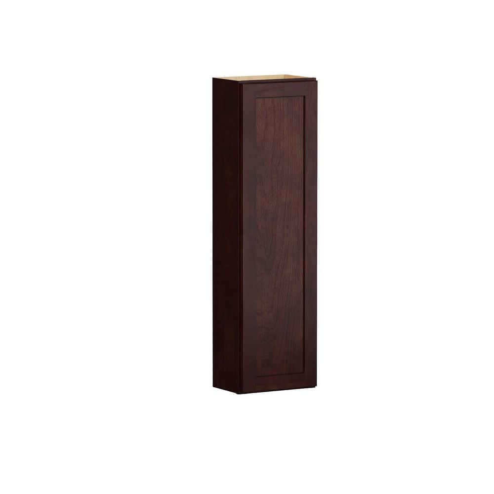 Shaker 12 in. W x 7.5 in. D x 42 in. H Assembled Bath Wall Hutch Bathroom Cabinet in Java price history on PriceWatchPro