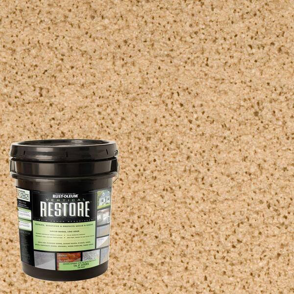 Rust-Oleum Restore 4-gal. Sandstone Vertical Liquid Armor Resurfacer for Walls and Siding