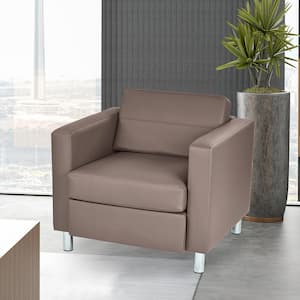 Pacific Stratus Beige Vinyl Accent Chair