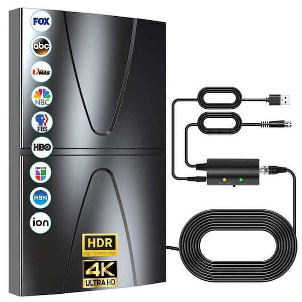 Updated Series 2200 mile Reception Amplified Strong Signal 360° HDTV and 4k Digital Indoor Outdoor Antenna 38ft Cable