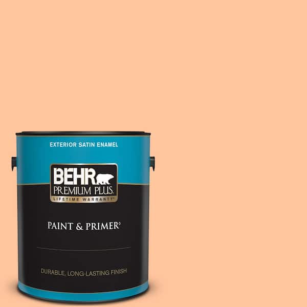 BEHR PREMIUM PLUS 1 gal. #P210-3 Gumdrops Satin Enamel Exterior Paint & Primer
