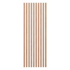 Heritage Premier Traditional 94.5 in. H x 2 in. W Slatwall Panels in Mahogany 10-Pack