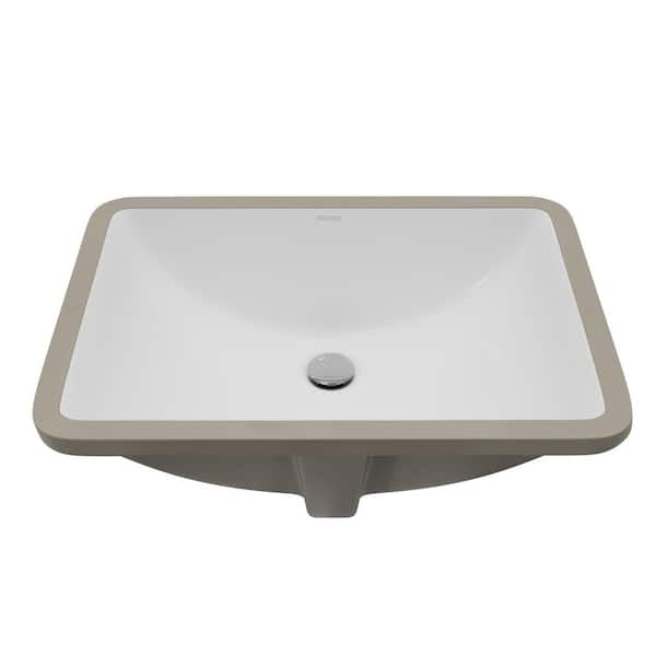 Valera 19-3/4 in. x 13-3/4 in. Rectangular Undermount Vitreous China Bathroom Sink in White