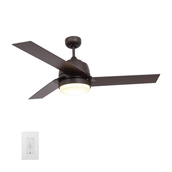 Carro Addison 52 In Integrated Led Indoor Bronze Smart Ceiling Fan With Light Kit And Wall Control Works W Alexa Google Home Wgs 523a1 L12 B5 1 Indoor Bronze Smart Ceiling Fan, Home Depot 3 Blade Black Ceiling Fan