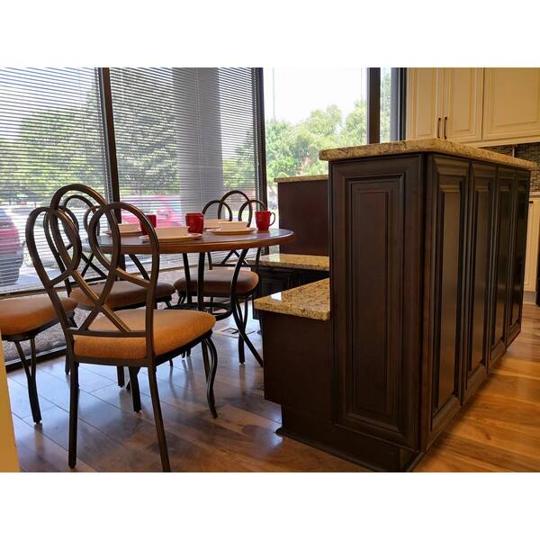 LIFEART CABINETRY Edinburgh Assembled 18 in. x 34.5 in. x 24 in. Base Cabinet with 3 Drawers in Espresso