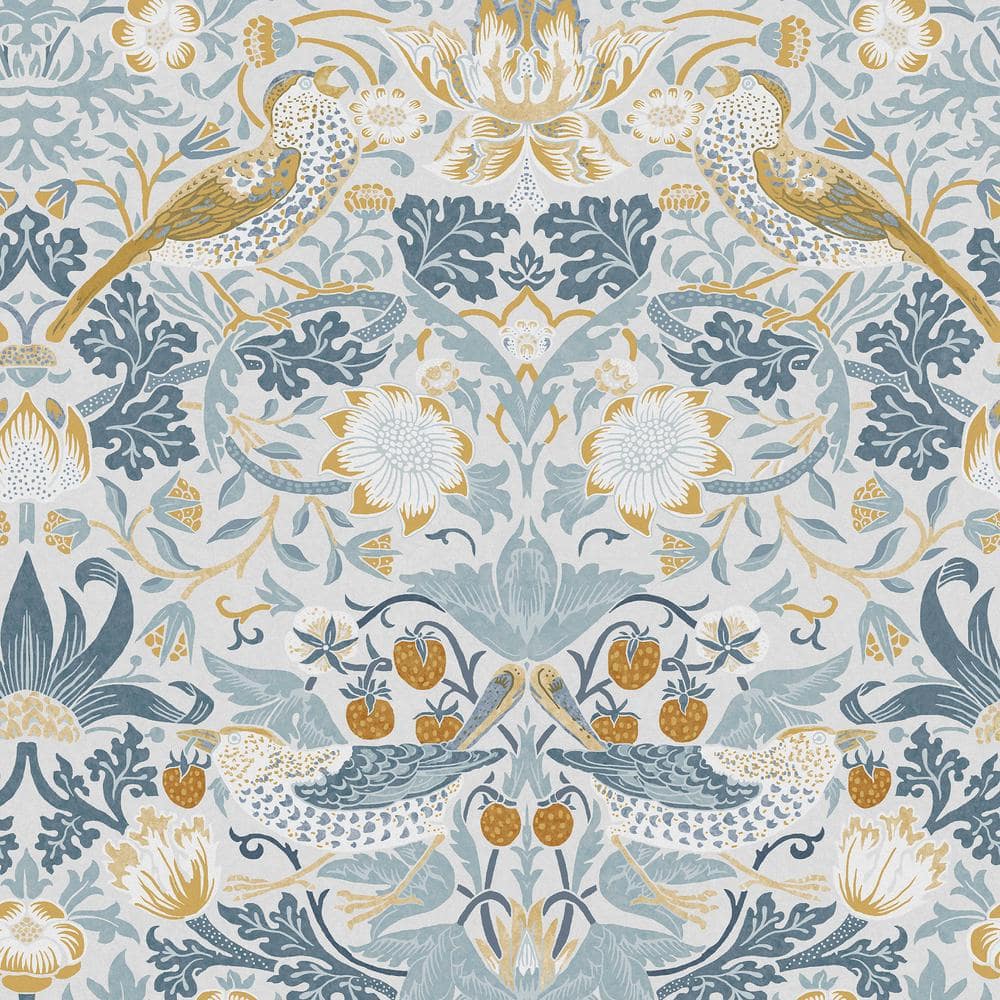 William Morris at Home Strawberry Thief Soft Blue Wallpaper price history on PriceWatchPro
