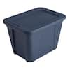 HDX 70 Gal. Tough Storage Bin in Black with Wheels-206203 - The Home Depot