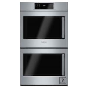 Benchmark Series 30 in. Built-In Double Electric Convection Wall Oven in Stainless Steel with Left SideOpening Door