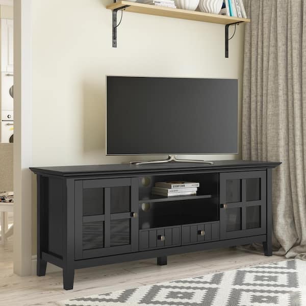 Simpli home acadian tall tv media stand online