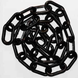 2 in. x 100 ft. Black Plastic Chain