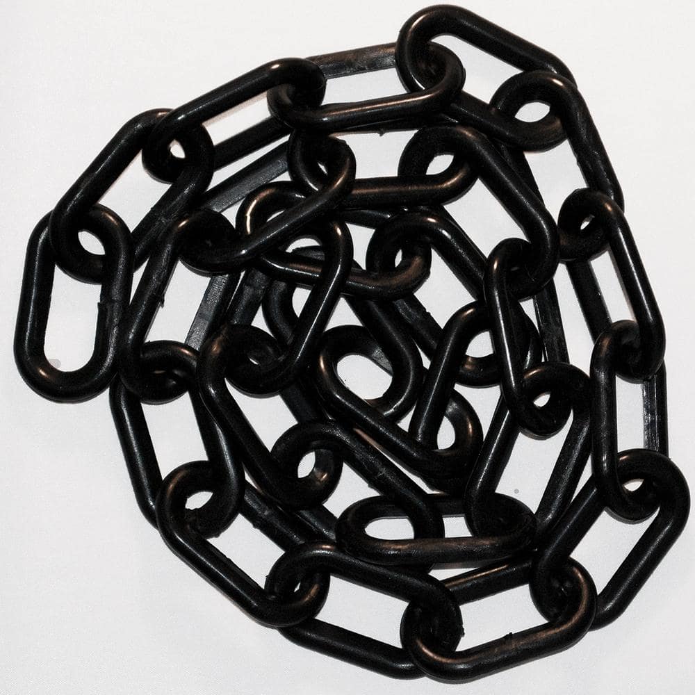 Mr. Chain 2 in. x 50 ft. Black Plastic Chain