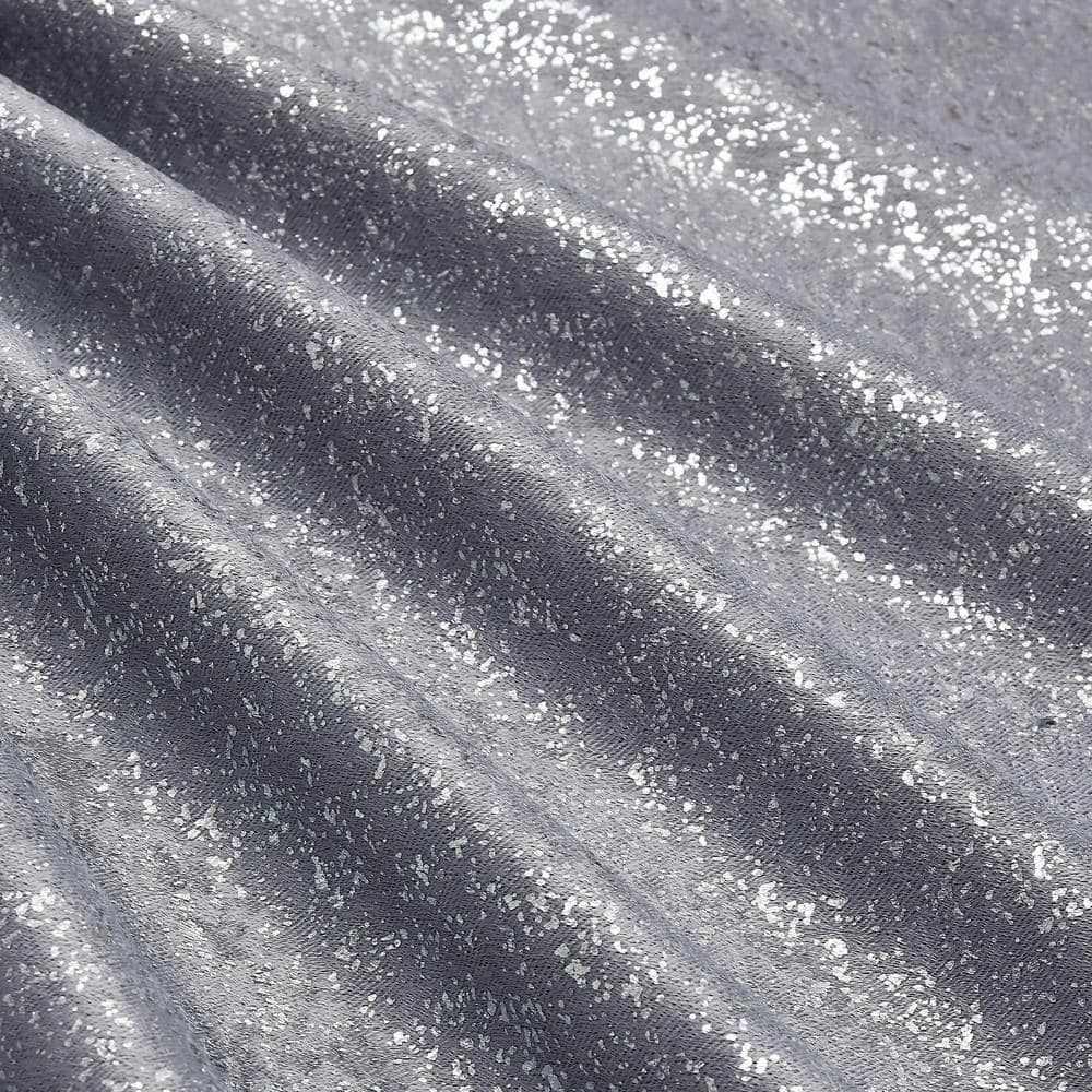 Silver Blackout Grommet Polyester Window Panels, 76" x 84"