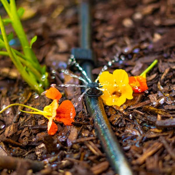 【COLOR iN ID】Reel flower drop tee DIG 0-14 GPH Adjustable Dripper on Barb 360 Degree Emitter