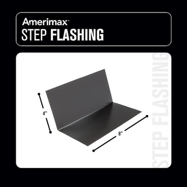 Amerimax Home Products 4 in. x 4 in. x 8 in. Black Aluminum Pre