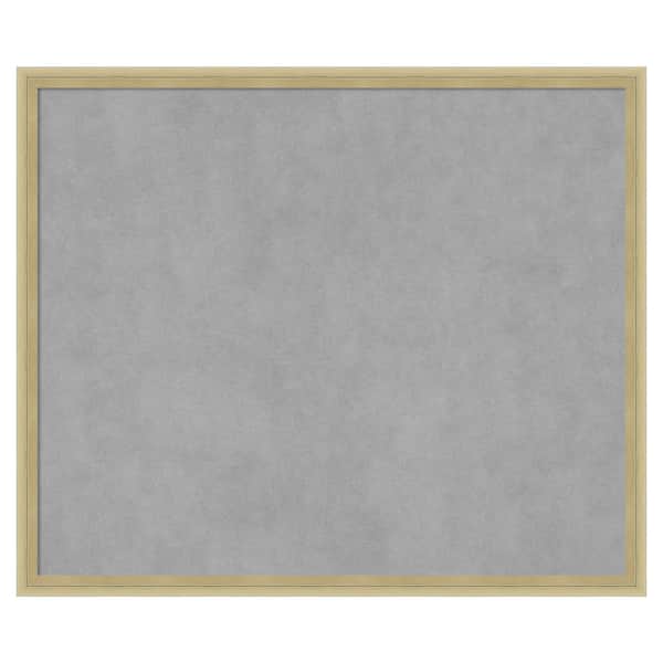 Amanti Art Lucie Champagne 25 in. x 21 in Framed Magnetic Board