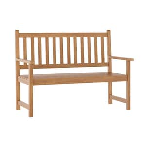 Adele Brown Wood Patio Bench