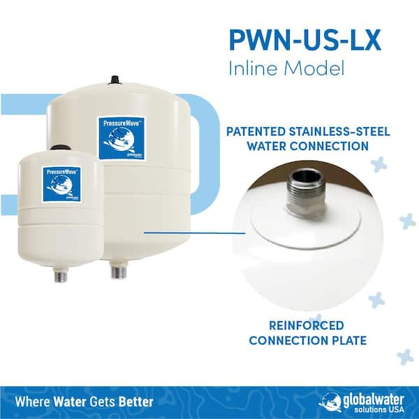 globalwater solutions PressureWave 2.11 Gal. Inline Pressurized