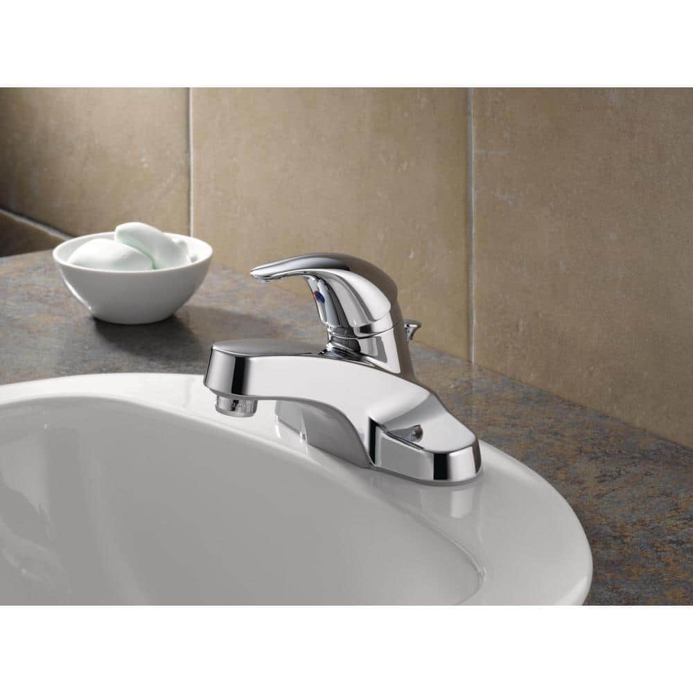 Elegant Core Single-Handle Chrome Bathroom Faucet with ADA Compliance