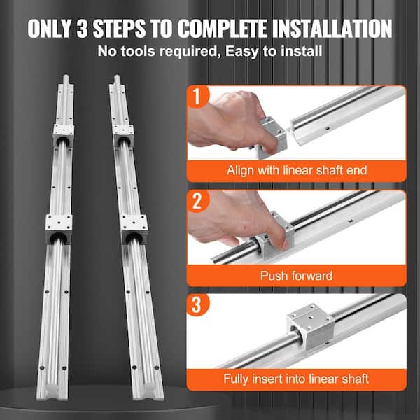 CNCMANS SBR20-800 mm lineaire rail, 2 stuks SBR20 lineaire rails en 4 stuks SBR20UU glijblok-glijgeleiding, CNC-onderdelen voor 3D-printer en graveermachine CNCMANS SBR20-800 mm lineaire rail, 2 stuks SBR20 lineaire rails en 4 stuks SBR20UU glijblok-glijgeleiding, CNC-onderdelen voor 3D-printer en graveermachine