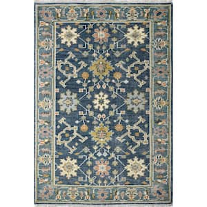 Artifact Prim Blue 3 ft. x 8 ft. Geometric Transitional Runner Area Rug