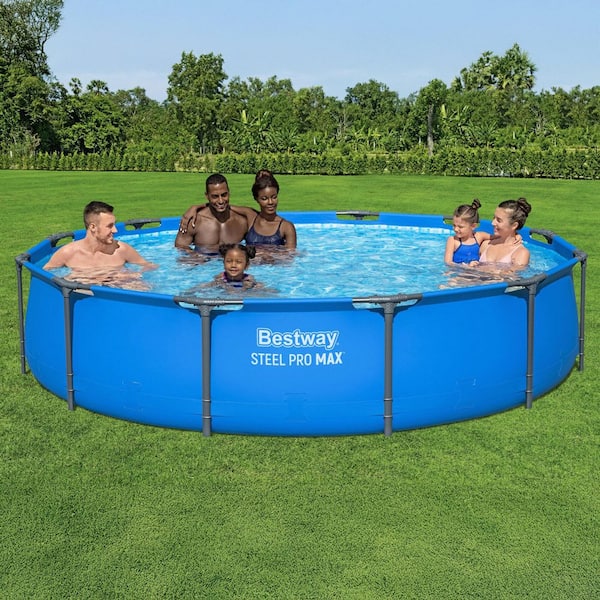 Bestway Steel Pro MAX 12 ft. x 30 in. Metal Frame Pool and 1,500