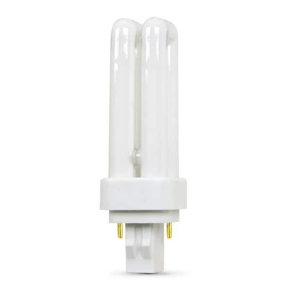 Soft White GX23 2-Pin Base GE Energy Smart CFL Light Bulb T4 Light Bulb 13-Watt 825 Lumen 1-Pack Double Tube Biax Light Bulb Compact Fluorescent Light Bulb 