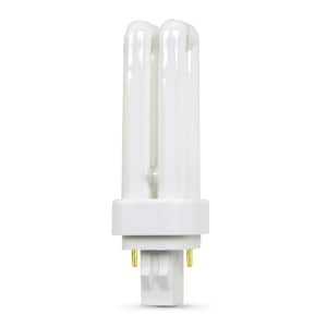 13-Watt Equivalent PL CFLNI Quad Tube 2-Pin GX23-2 Base Compact Fluorescent CFL Light Bulb, Cool White 4100K (1-Pack)