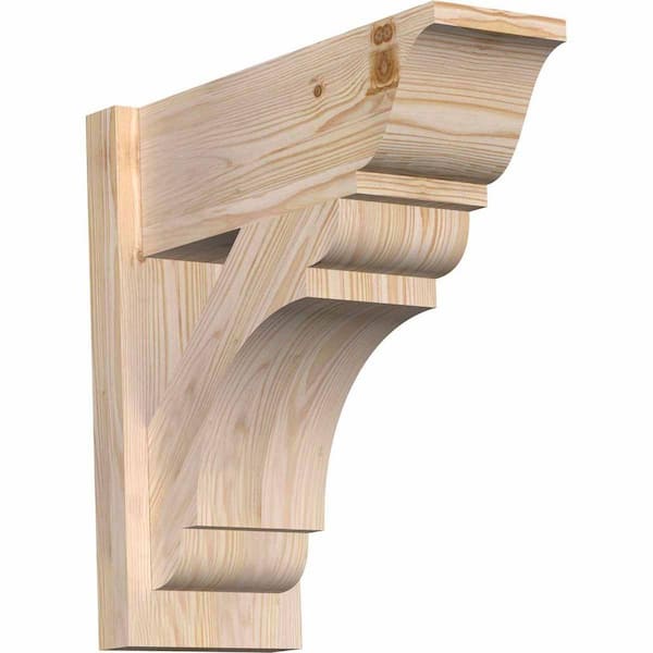 Ekena Millwork 8 in. x 20 in. x 20 in. Douglas Fir Olympic Traditional Smooth Outlooker