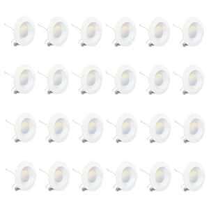 6 in. 3CCT Selectable 12-Watt 1100 Lumens Recessed Retrofit LED Sleek Series Downlight Kit, Dimmable Wet Rated (24-Pack)