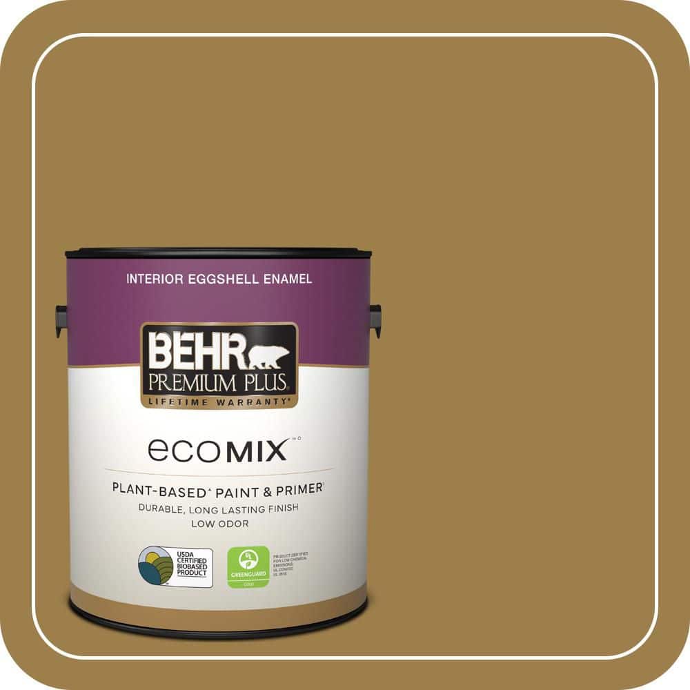 1 gal. #S310-6 Gold Ink Eggshell Enamel EcoMix Plant-Based Interior Paint & Primer price history on PriceWatchPro