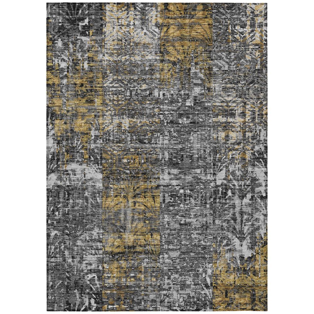 Chantille Machine Washable Indoor/Outdoor Abstract ACN2785 Black 8 ft. x 10 ft. Area Rug price history on PriceWatchPro