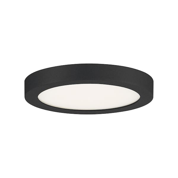 Quoizel Outskirts 7.5 in. Earth Black LED Flush Mount