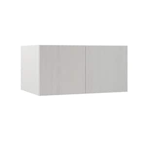 Designer Series Edgeley Assembled 36x18x24 in. Deep Wall Bridge Kitchen Cabinet in Glacier