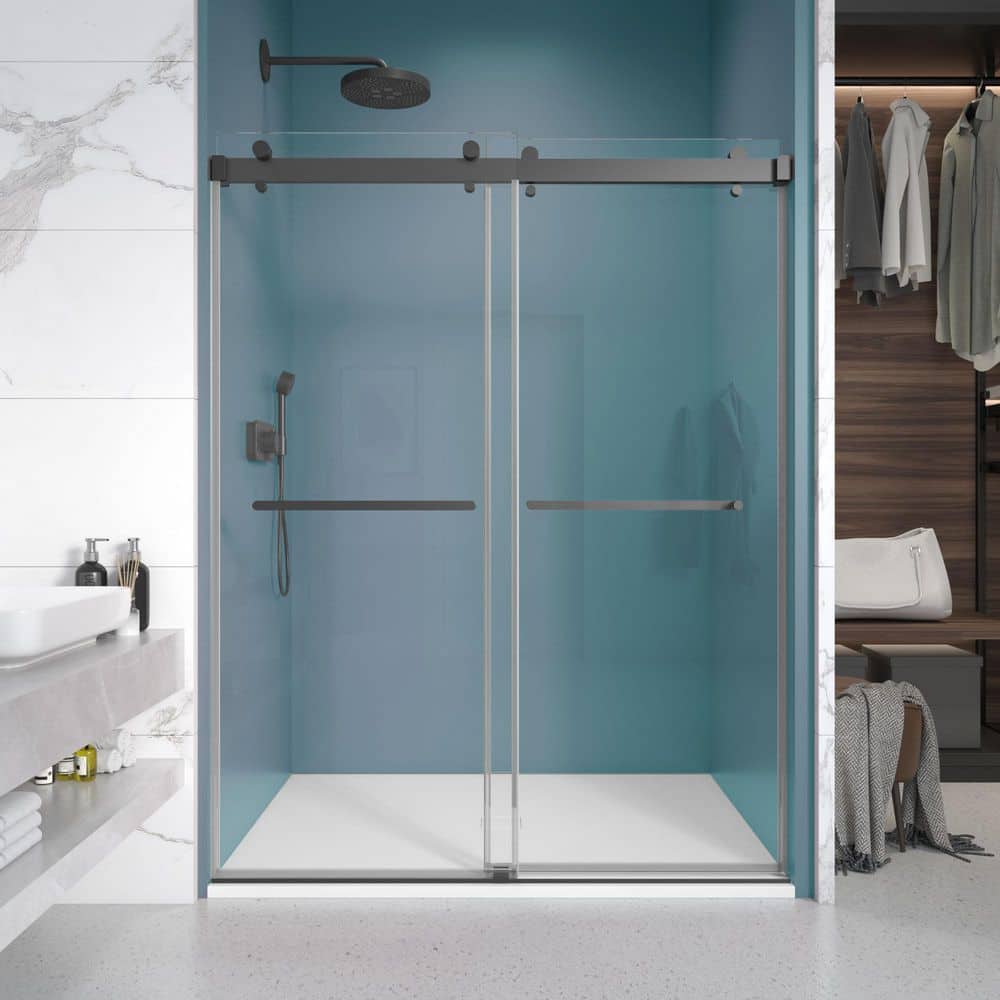 DELUXE DL LIVING Elysia 56-60 in. x 76 in. Frameless Double