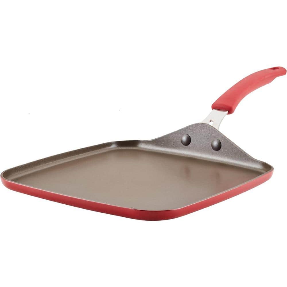 11 in. Enameled Aluminum Triple Layer Non-Stick Gas Electric Stovetop Compa