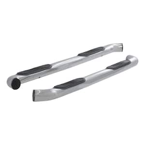 3-Inch Round Polished Stainless Steel Nerf Bars, No-Drill, Select Ford F-150, Lincoln Mark LT