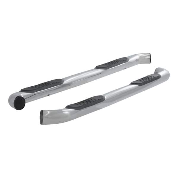 Aries 3-Inch Round Polished Stainless Steel Nerf Bars, No-Drill, Select Ford F-150, Lincoln Mark LT