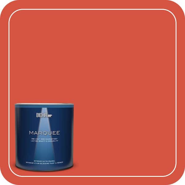 BEHR MARQUEE 1 qt. #T18-12 Spirit Warrior Satin Enamel Interior Paint & Primer