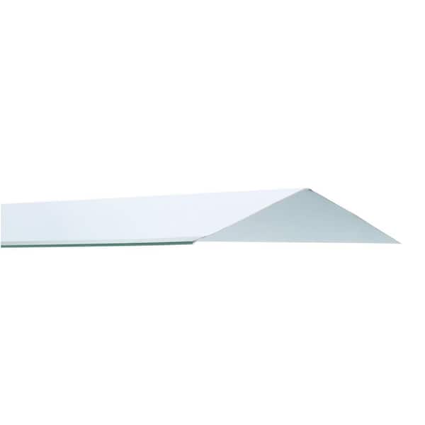 Suntuf 4 ft. Polycarbonate Side Ridge Flashing in Clear 108656 - The Home  Depot