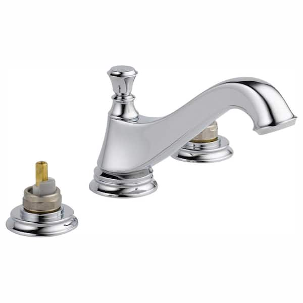 Delta Cassidy 8 In Widespread 2 Handle Bathroom Faucet With Metal Drain Assembly In Chrome 3893