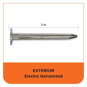 2 in. Electro-Galvanized Roofing Nails - 5 lbs./Box