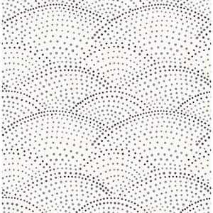 Bennett Charcoal Dotted Scallop Charcoal Paper Strippable Roll (Covers 56.4 sq. ft.)