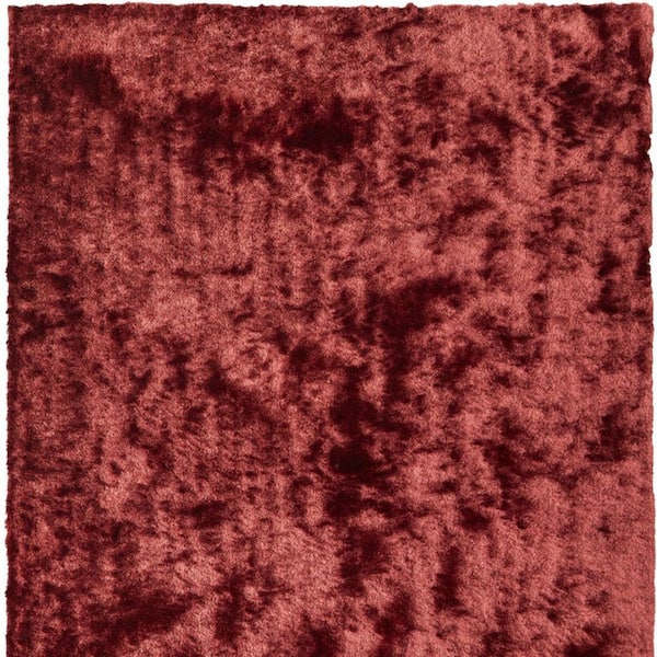 4 x 6 Red Solid Color Area Rug