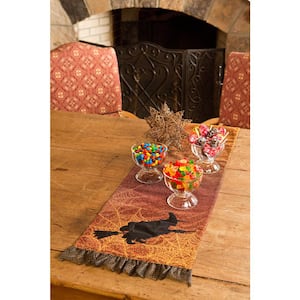 0.2 in. H x 13 in. W x 72 in. D Witching Hour Halloween Table Runner