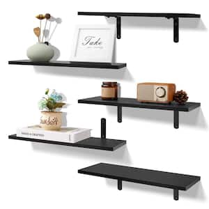 16.5 in. W x 5.9 in. D Floating Shelves for Wall Decor Storage, Wall Mounted Shelves Set of 5 Decorative Wall Shelf